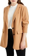 ELOQUII The 365 Semi Stretch Two Button Blazer
