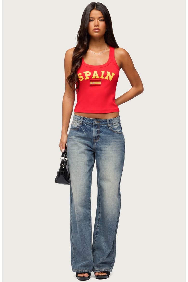 Spain Rib Tank, Alternate, color, RED
