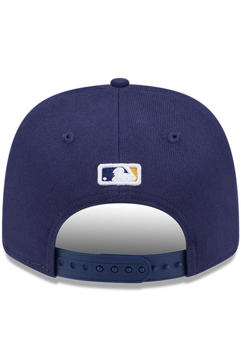 Men's New Era  Navy Milwaukee Brewers Player Replica 9SEVENTY Adjustable Hat, Alternate, color, Navy