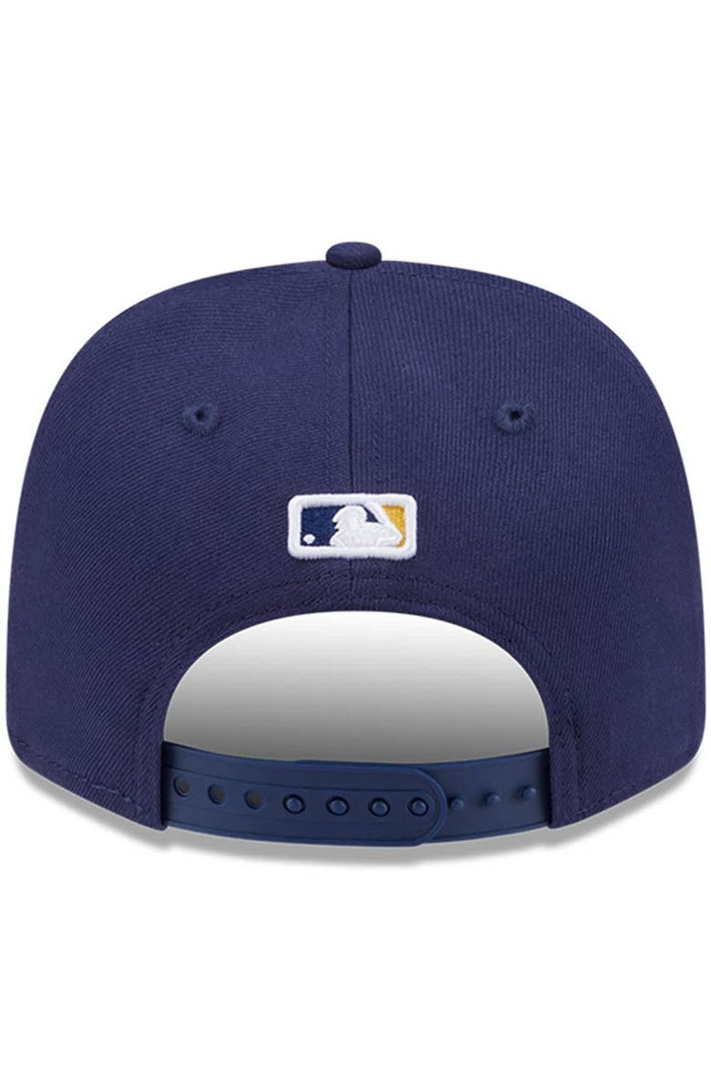 New Era Men's New Era Navy Milwaukee Brewers Player Replica 9SEVENTY Adjustable Hat, Alternate, color, Navy