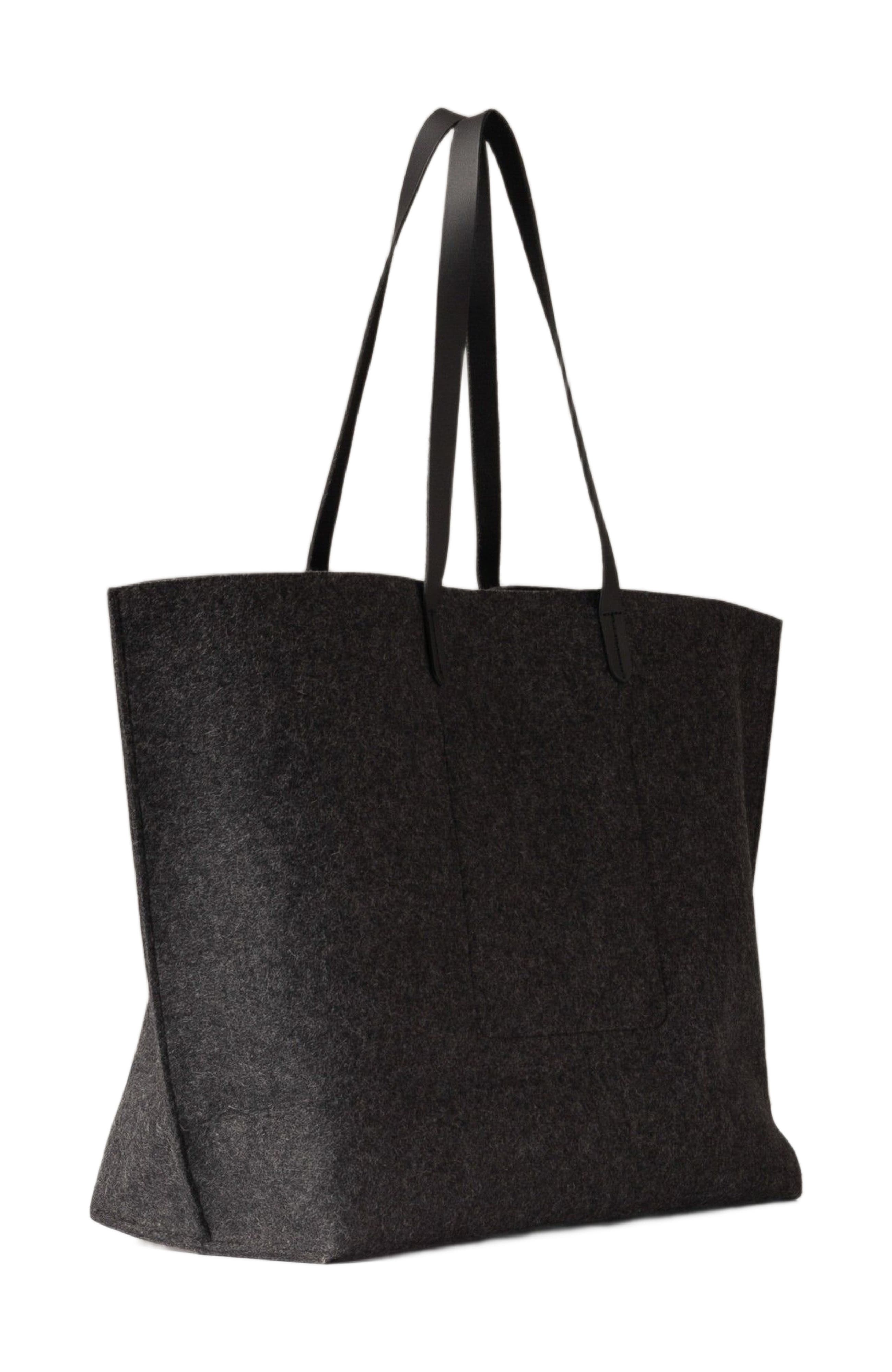 Graf Lantz Hana Merino Wool Boat Bag, Alternate, color, Charcoal