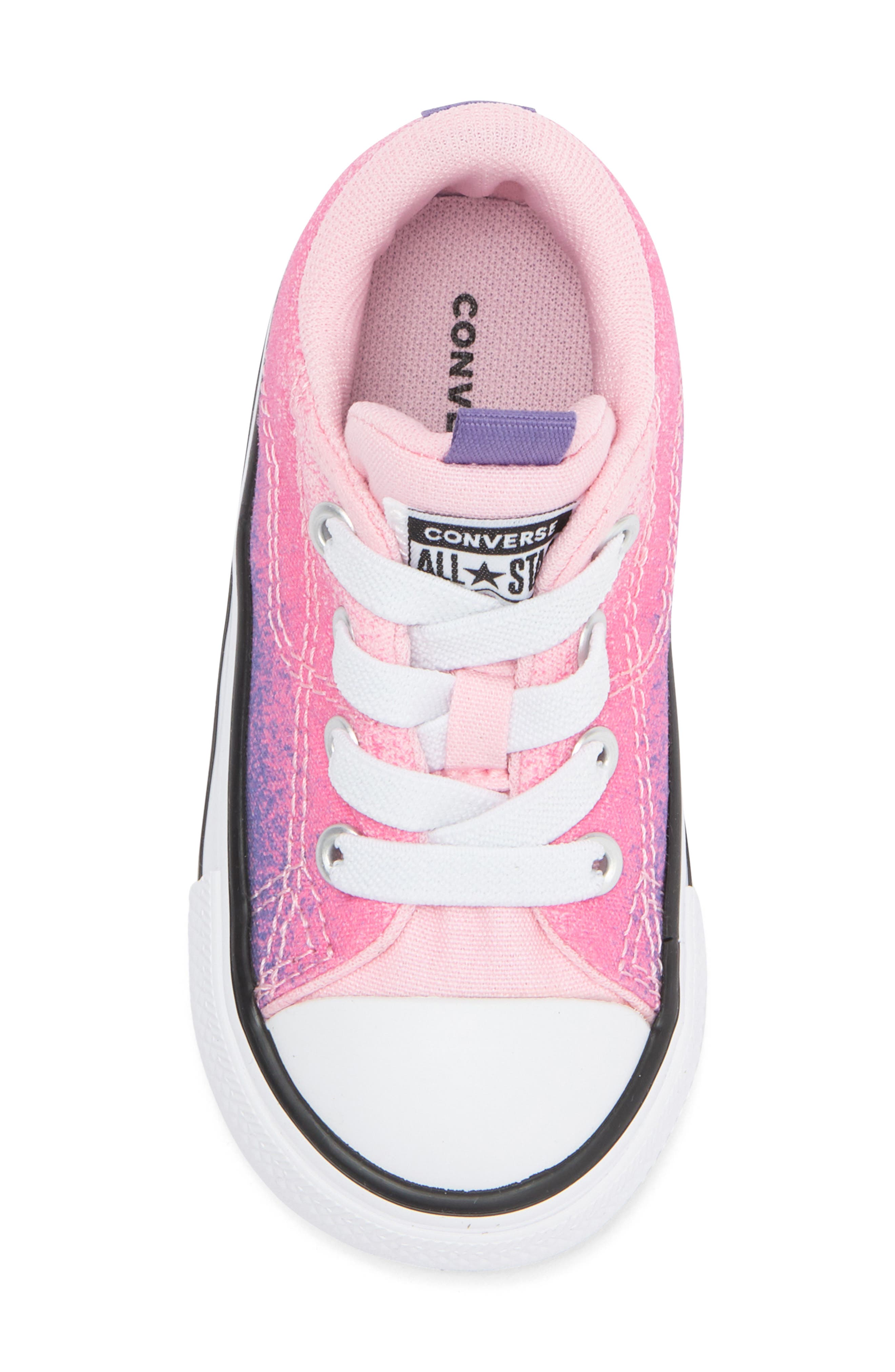 Converse Kids' Chuck Taylor<sup>®</sup> All Star<sup>®</sup> Low Top Sneaker, Alternate, color, Pink/ Moonrise Purple/ White