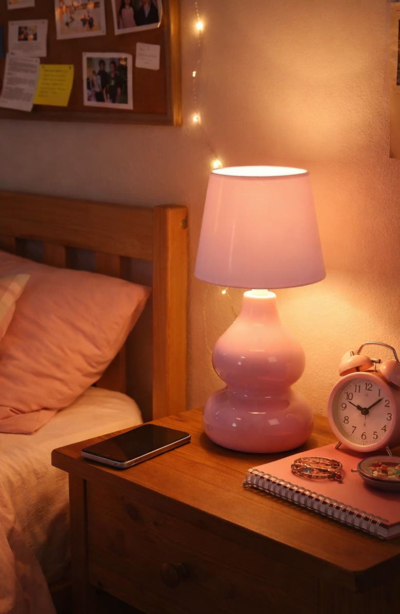 Luze Lamp, Alternate, color, Pink