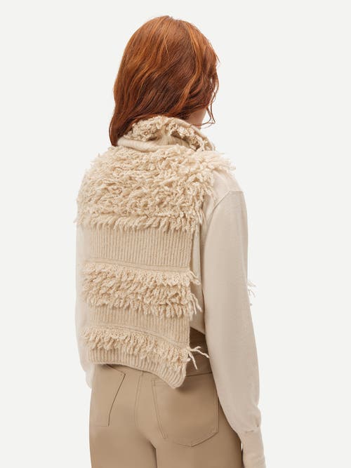 Gobi Mongolian Cashmere Organic Color Loop-stitch Gilet In Warm Grey
