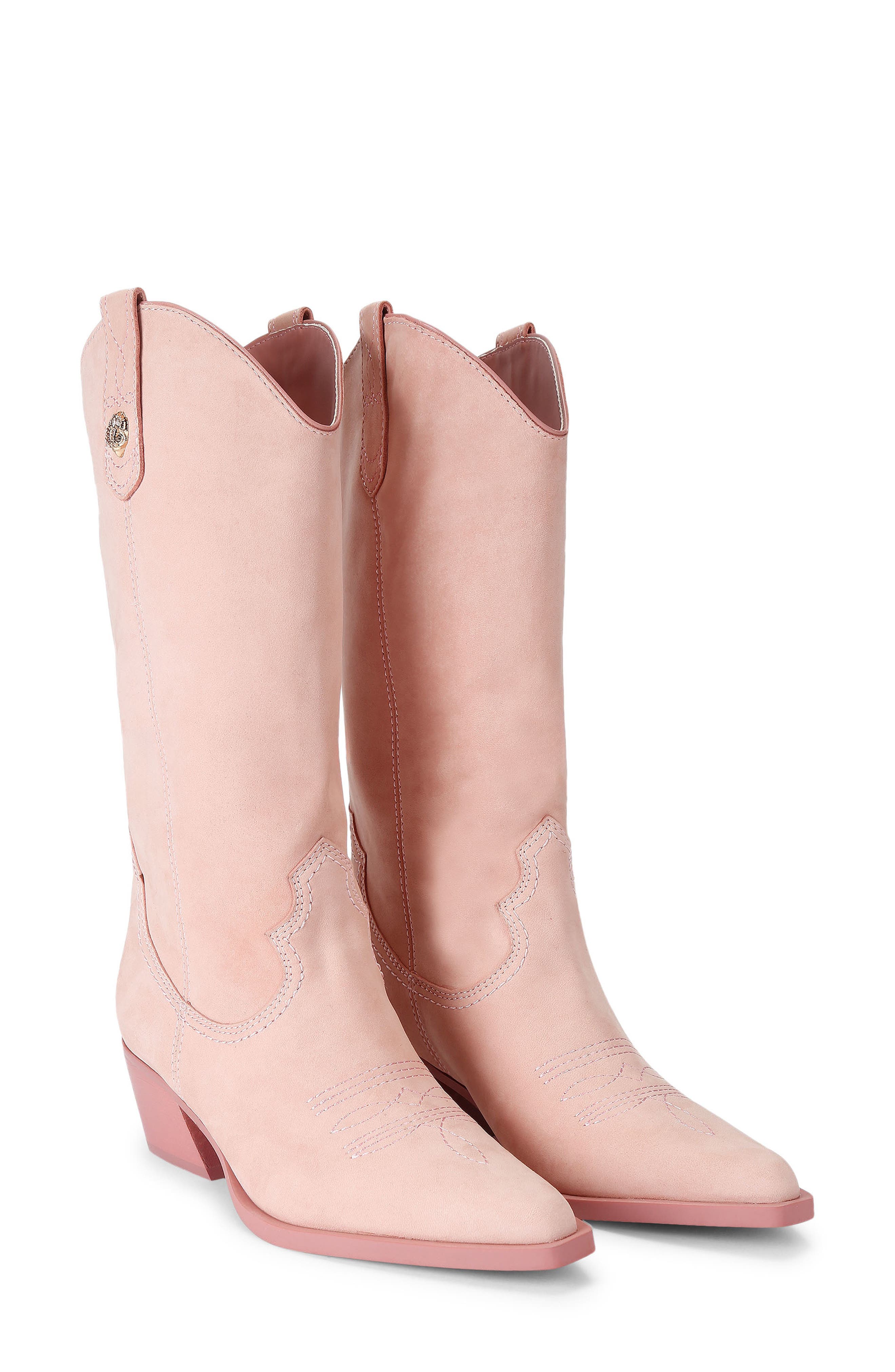 Kurt Geiger London Kiss Western Boot, Alternate, color, Light/ Pastel Pink