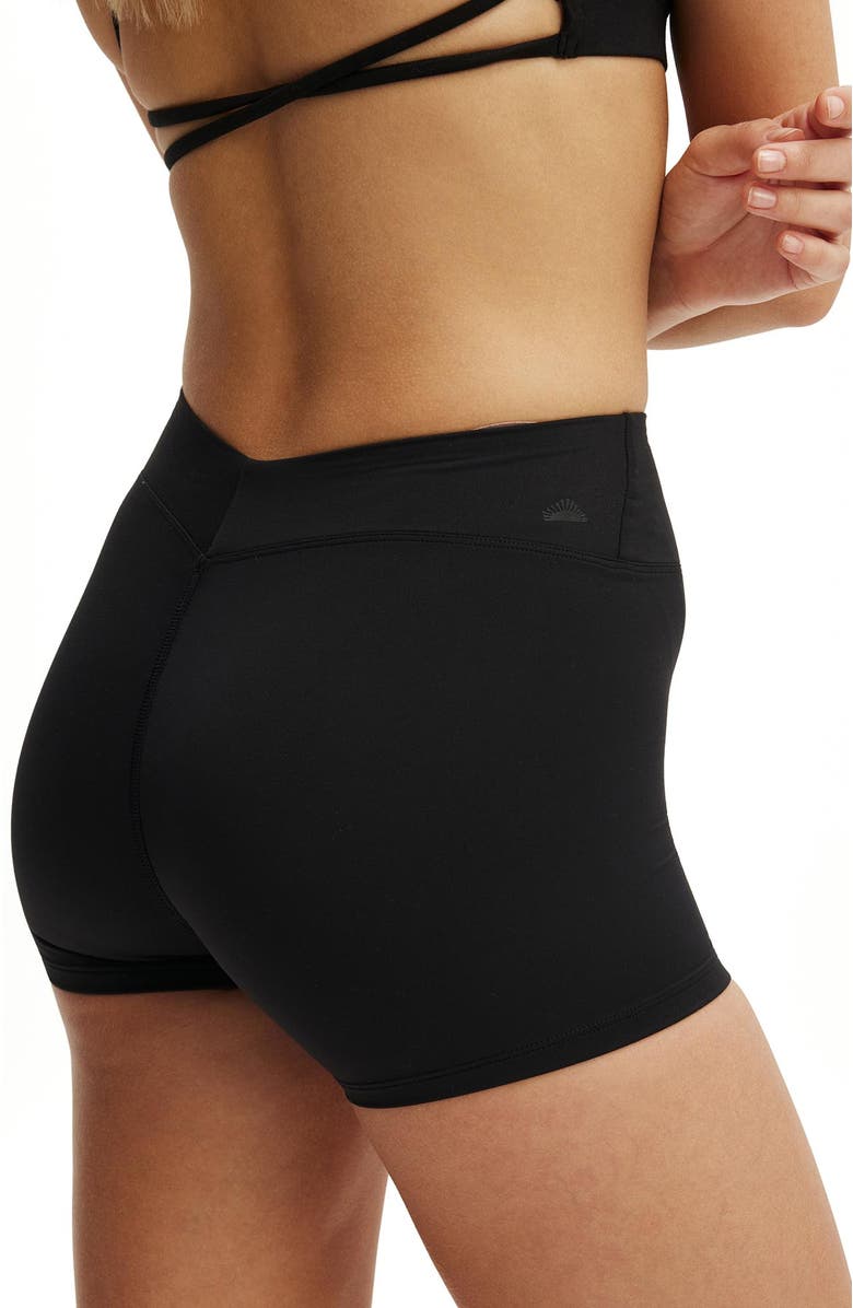 COTTON ON BODY Women's Active Ultra Luxe Invisible Scrunch V Shortie Short, Alternate, color, Black