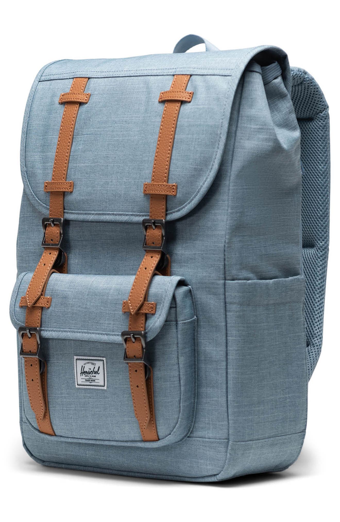 Herschel Supply Co. Little America Backpack, Alternate, color, Ashley Blue Crosshatch