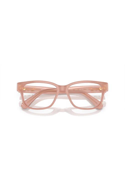 Swarovski 52mm Rectangle Optical Glasses In Pink