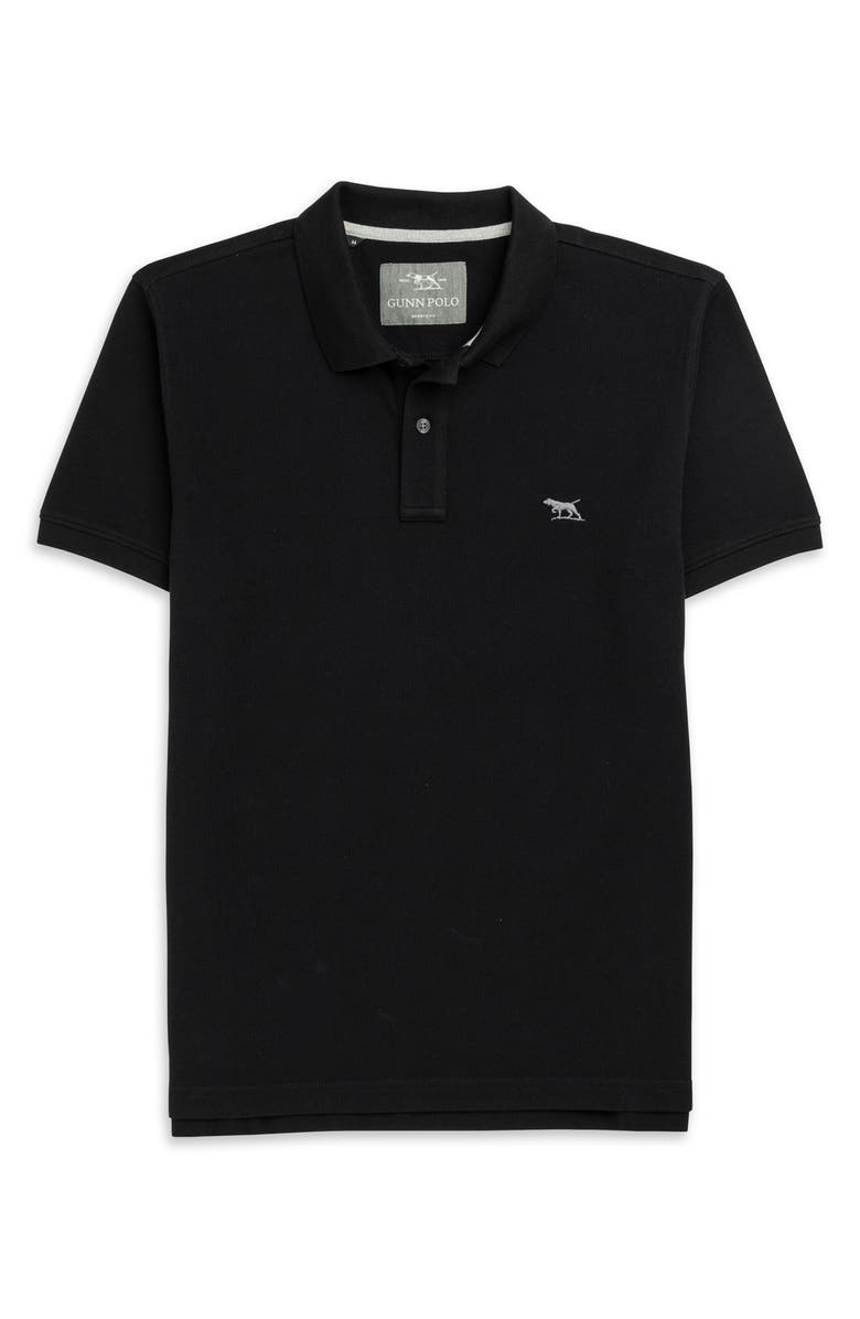 Rodd & Gunn Gunn Piqué Sports Fit Cotton Polo, Alternate, color, Onyx