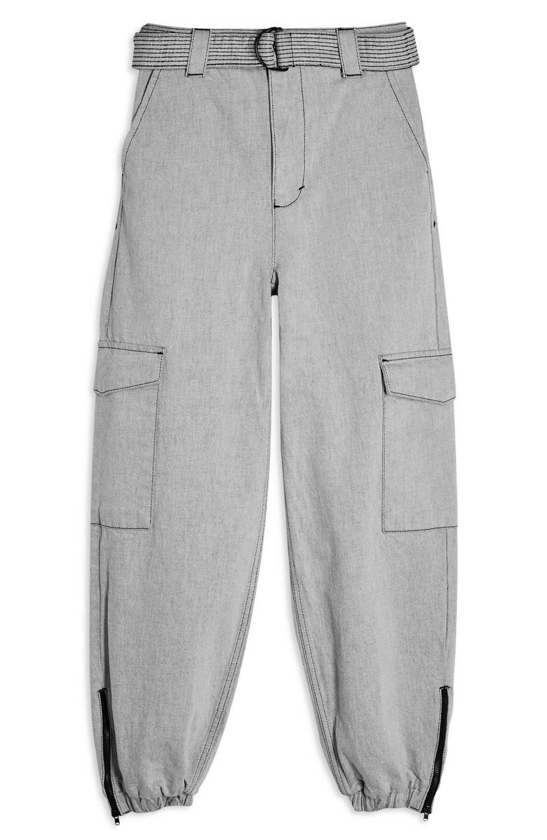 Topshop Judo Cargo Jogger Pants, Alternate, color, 