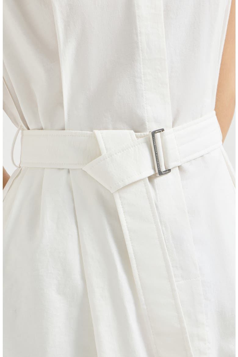 Mini Chemisier dress with monili, Alternate, color, Panama