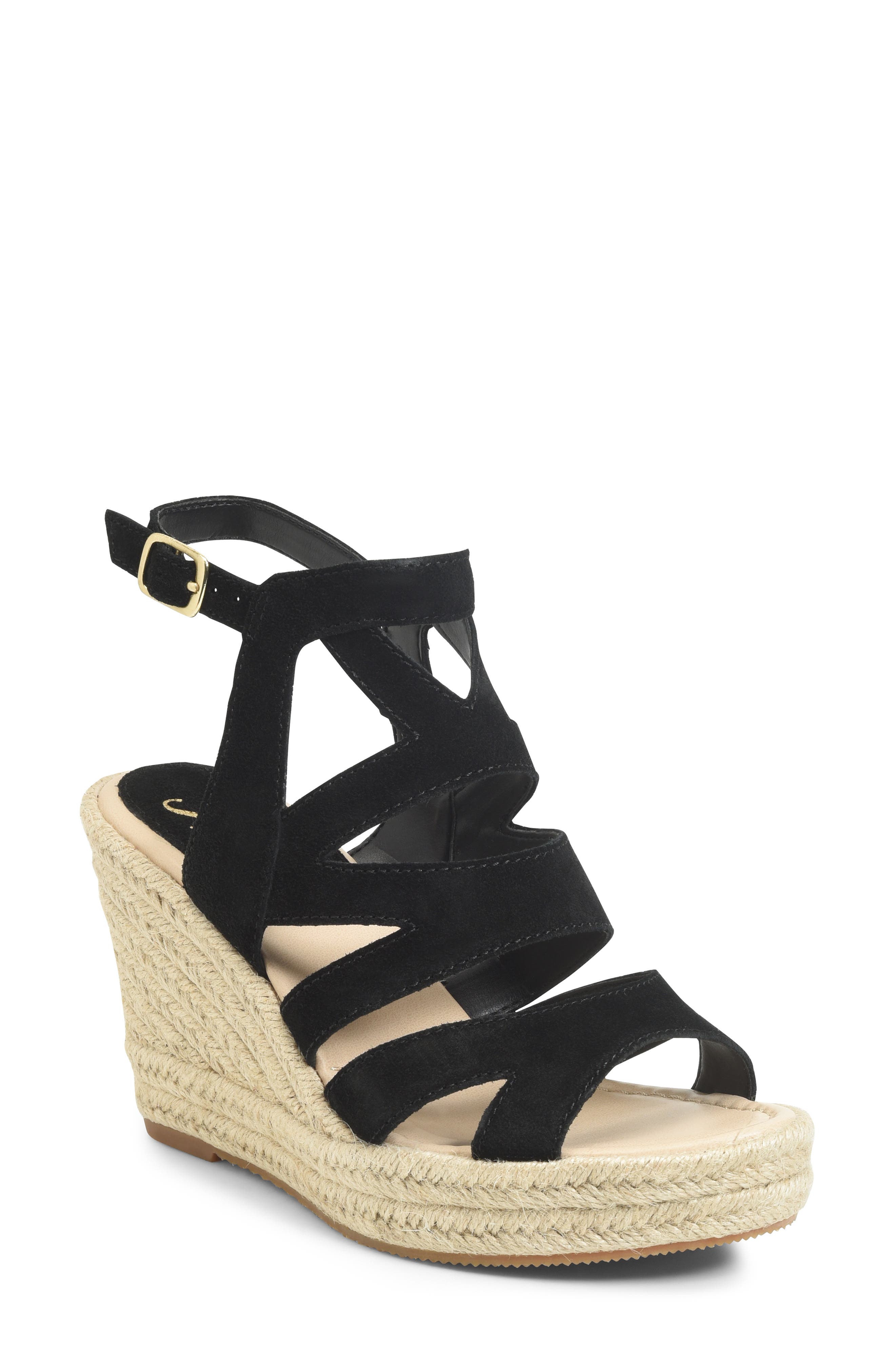 Söfft Shandys Wedge Sandal, Main, color, 