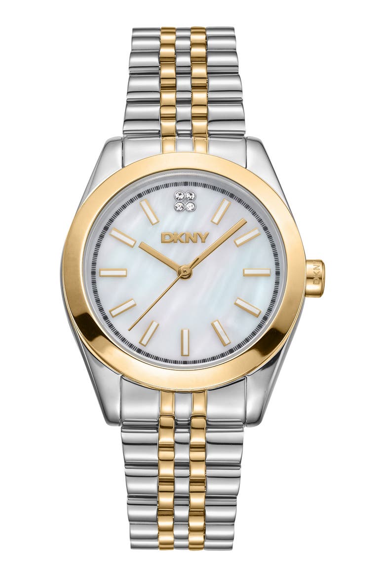 Nolita Midi Bracelet Watch, 32mm, Main, color, WHITE MOP