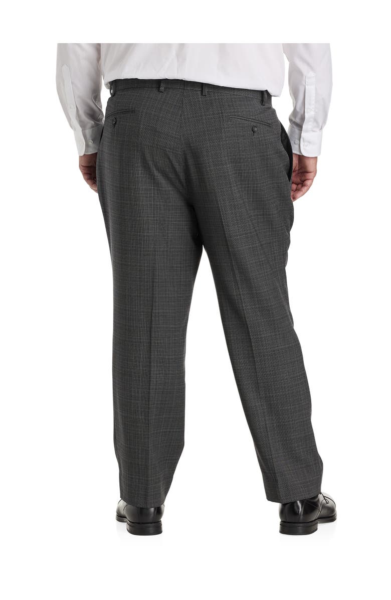 JV Reflex Big & Tall Micro Grid Suit Pants, Alternate, color, Charcoal