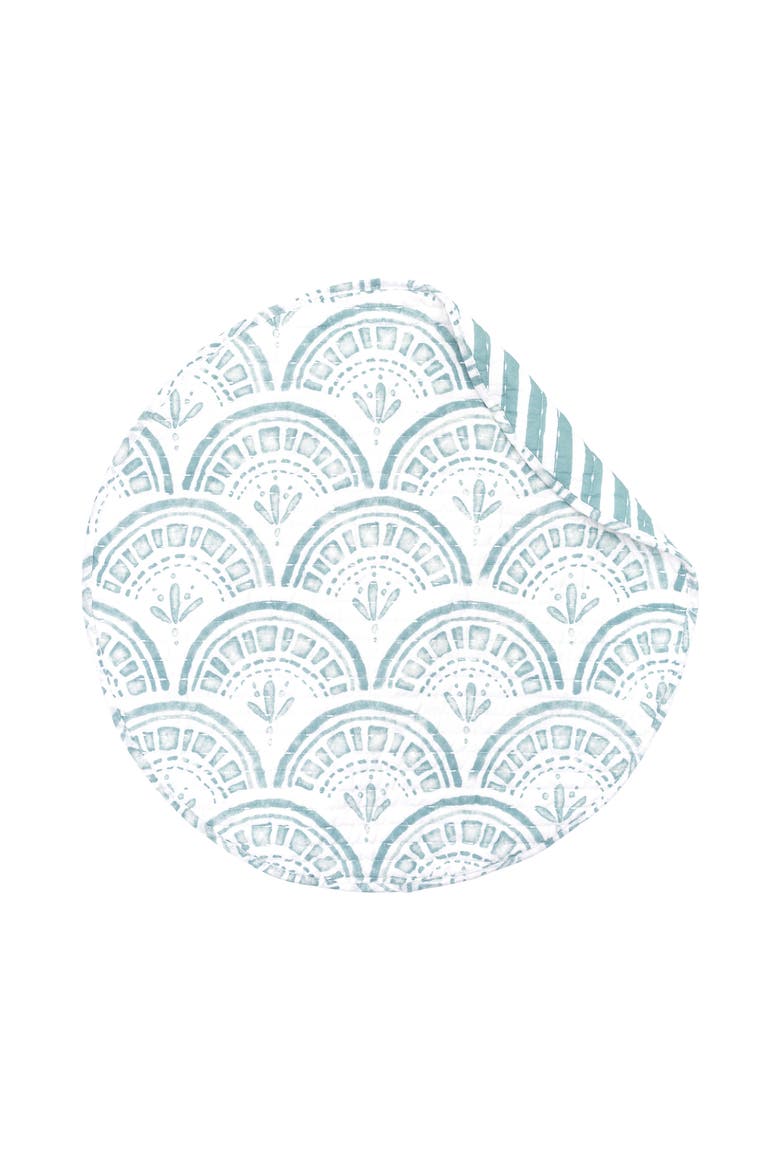 Halsey Round Set of 4 Placemats 17", Alternate, color, Blue