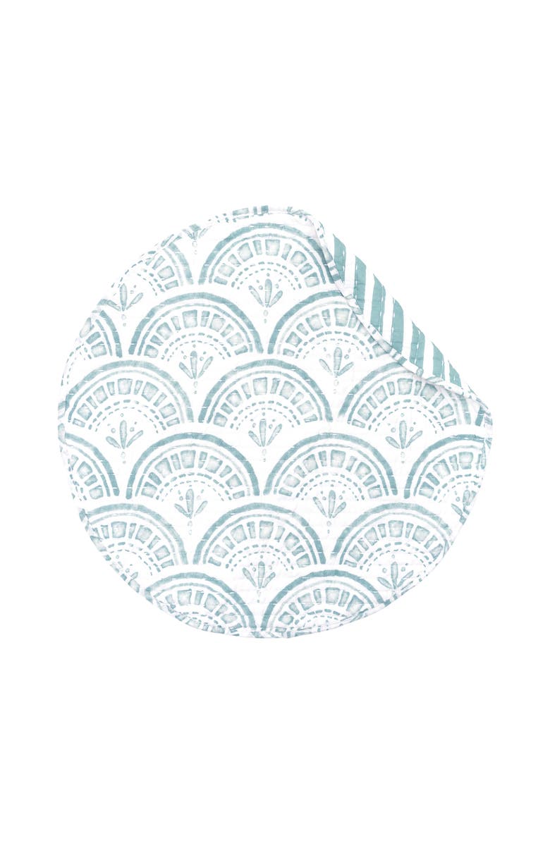 carol & frank Halsey Round Set of 4 Placemats 17", Alternate, color, Blue