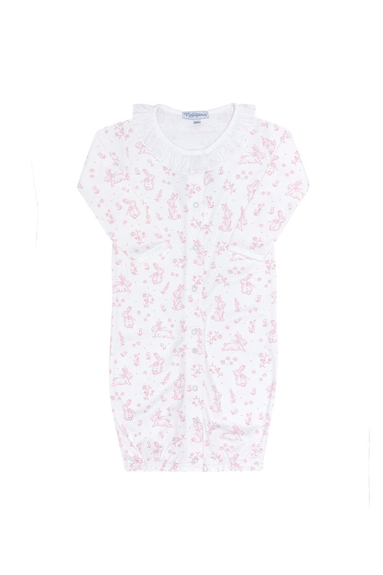 Pink Bunny Toile Converter Gown - Baby, Main, color, Pink