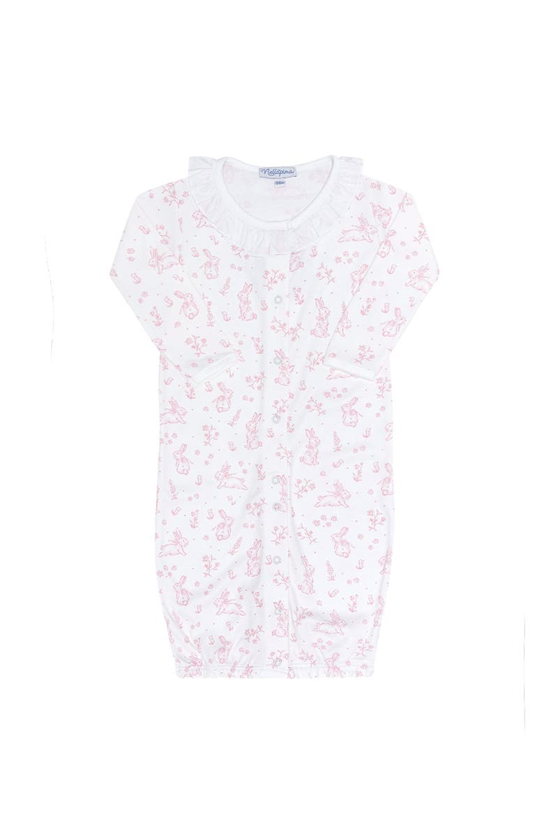 Nellapima Pink Bunny Toile Converter Gown - Baby, Main, color, Pink