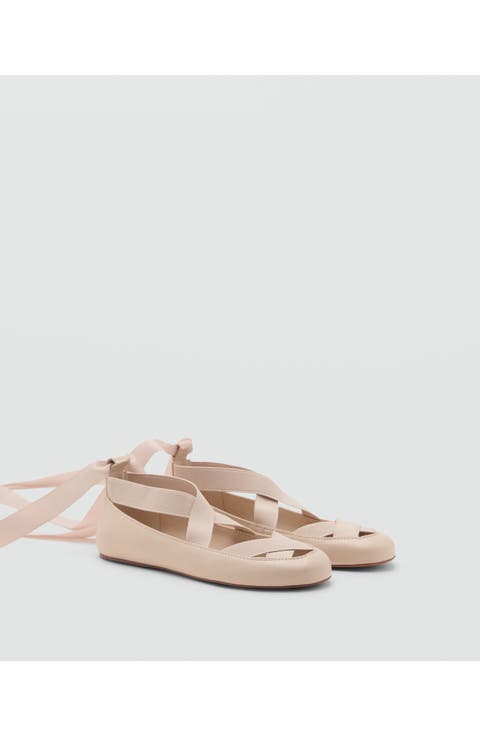 Ankle Wrap Ballet Flat (Women)