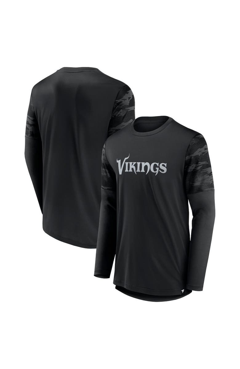 FANATICS Men's Fanatics Branded Black Minnesota Vikings Square Off Long Sleeve T-Shirt, Main, color, 