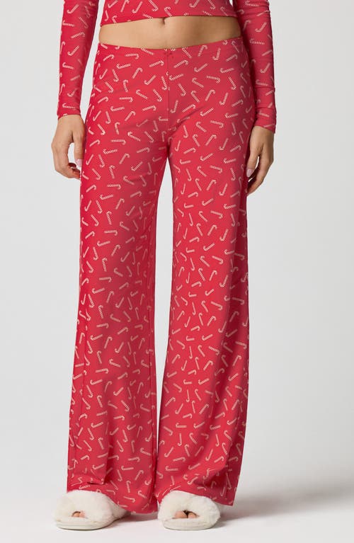 Florence By Mills Rib Print Pants In Pink