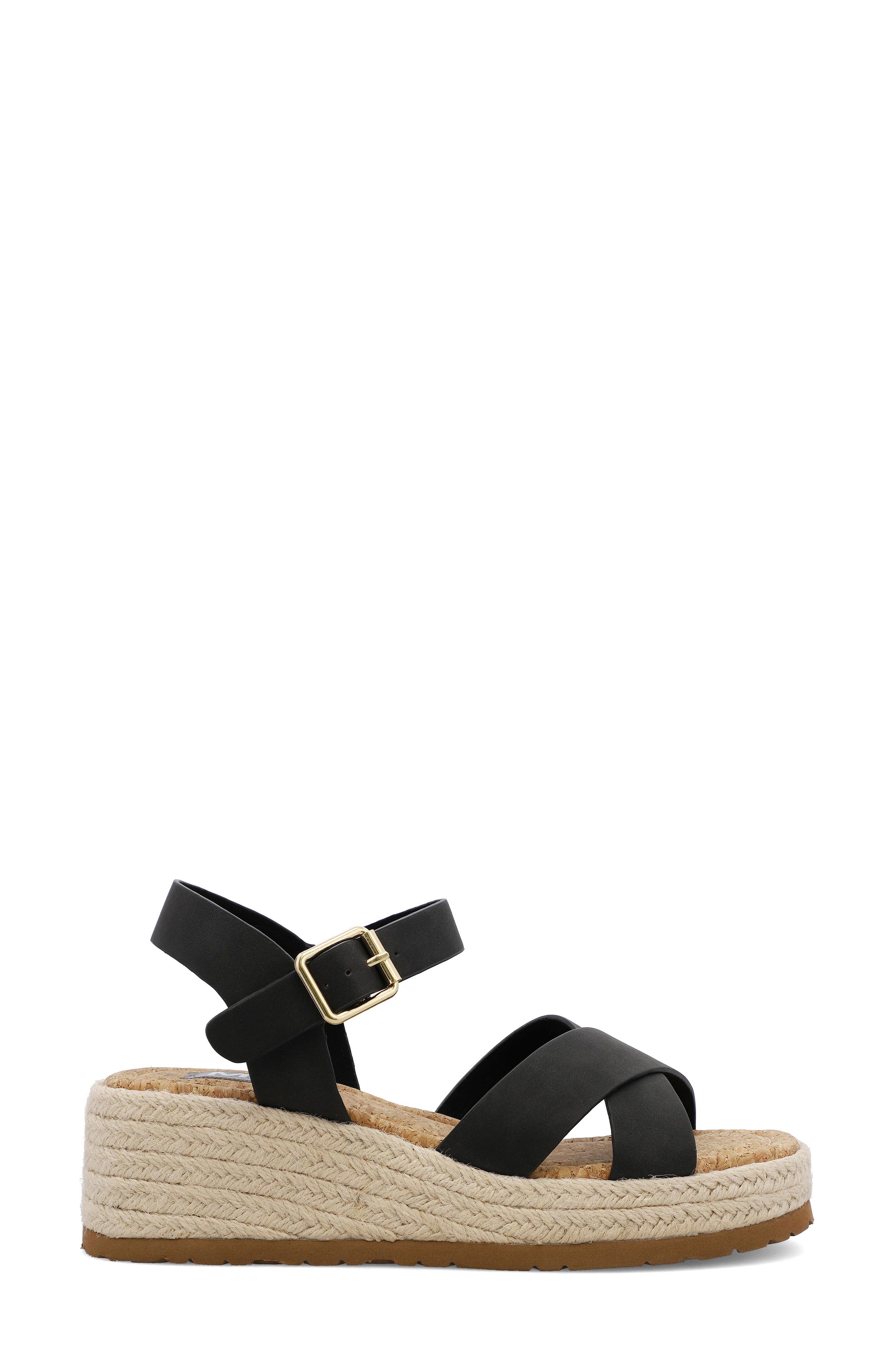 MIA Nikky Ankle Strap Platform Wedge Sandal, Alternate, color, 