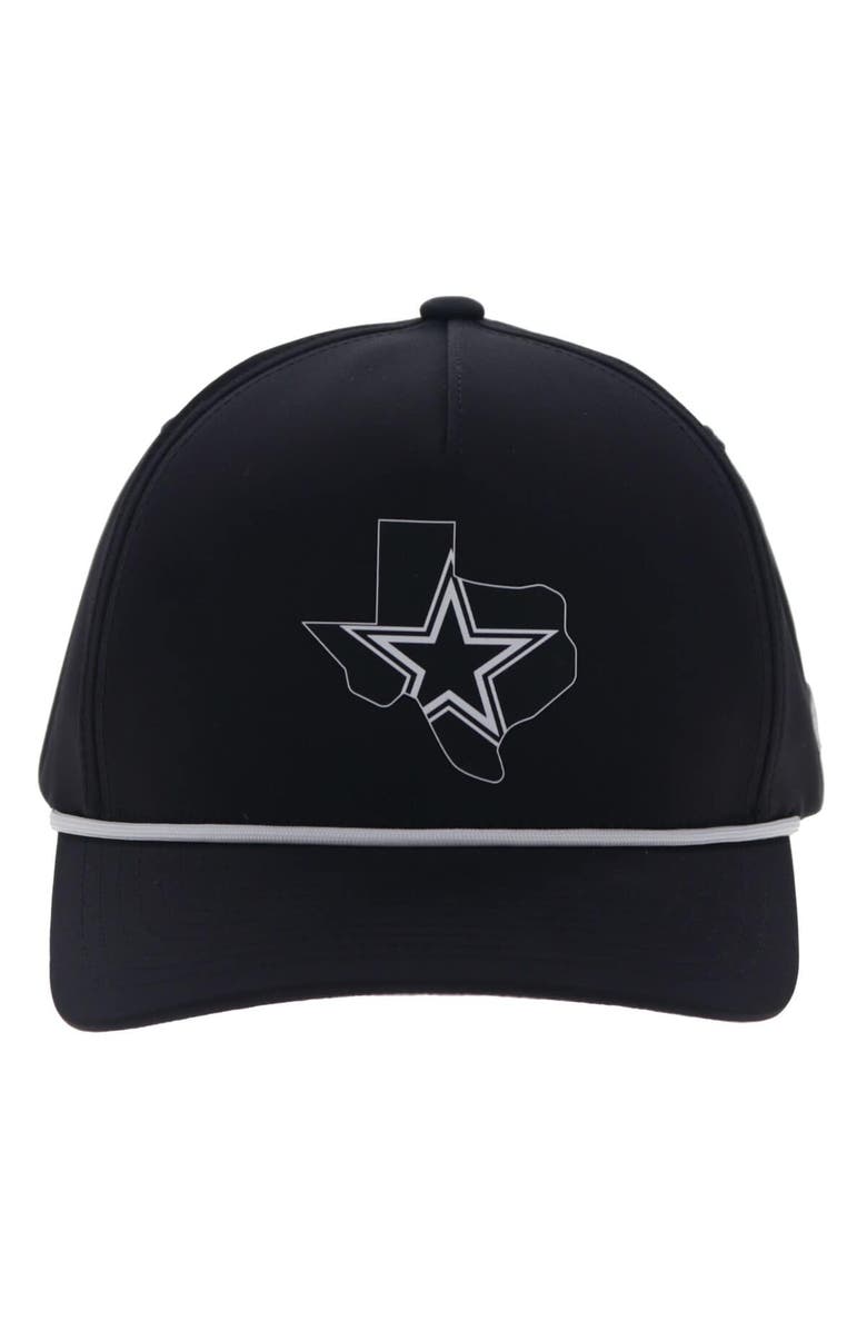 HOOEY Men's HOOey  Black Dallas Cowboys Texas Logo Rope Adjustable Hat, Alternate, color, Black