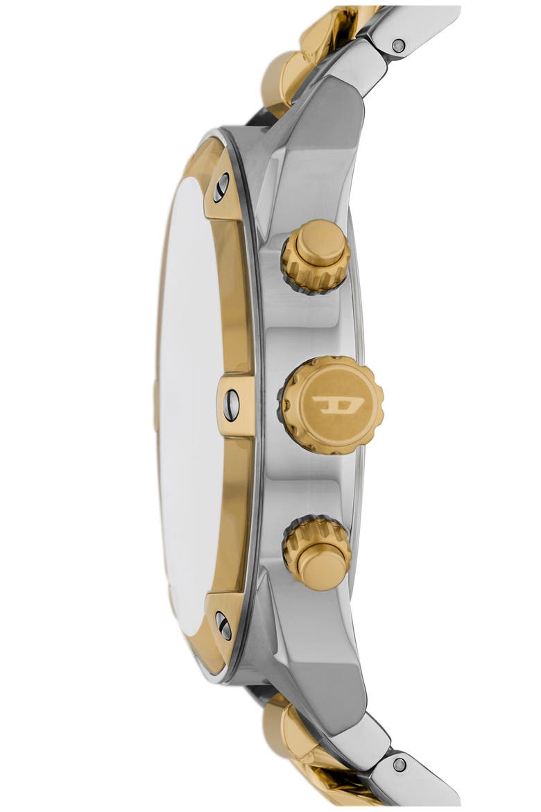 Spiked Chronograph Two-Tone Bracelet Watch, 49mm, Alternate, color, TWO TONE