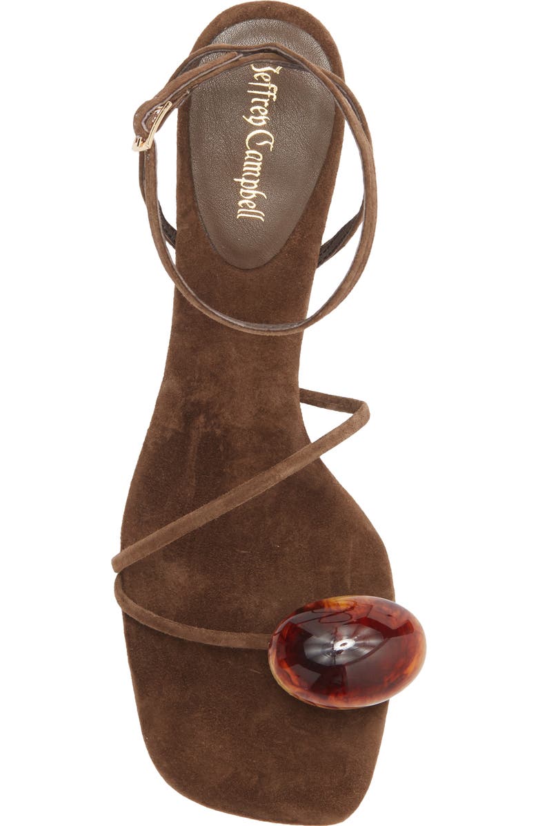 Jeffrey Campbell Carnelian Sandal, Alternate, color, Espresso Suede