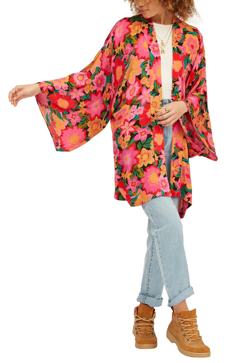 x Sun Chasers Loveland Floral Cover-Up Wrap, Alternate, color, MULTI