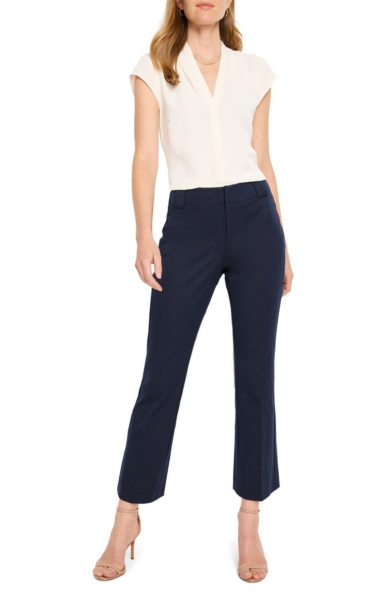 NIC+ZOE Plaza Ankle Demi Bootcut Pants, Alternate, color, Dark Indigo
