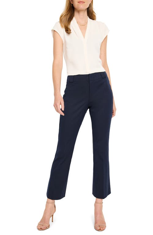 Nic + Zoe Nic+zoe Plaza Ankle Demi Bootcut Pants In Dark Indigo