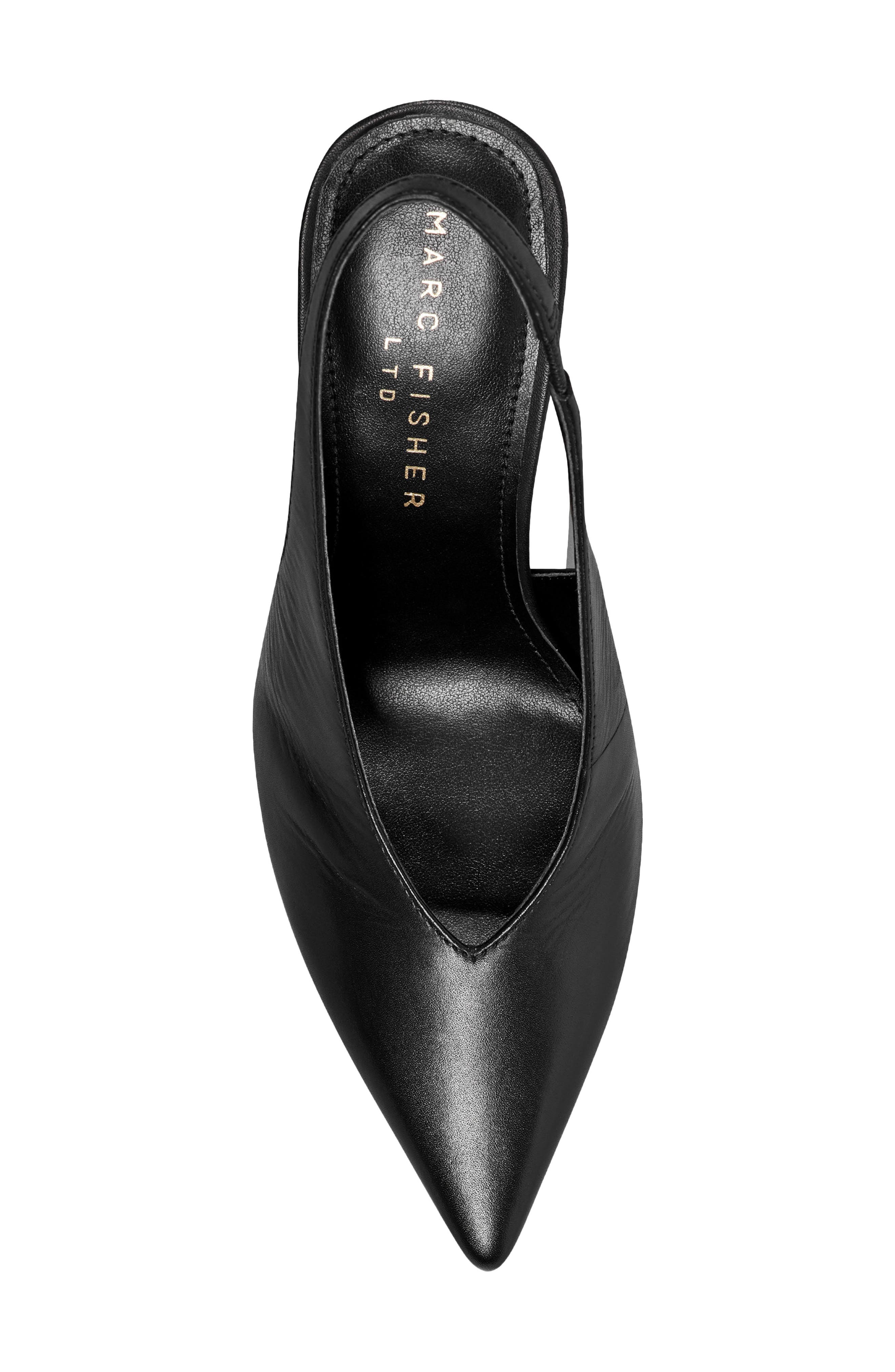 Marc Fisher LTD Esther Slingback Pointed Toe Pump, Alternate, color, Black