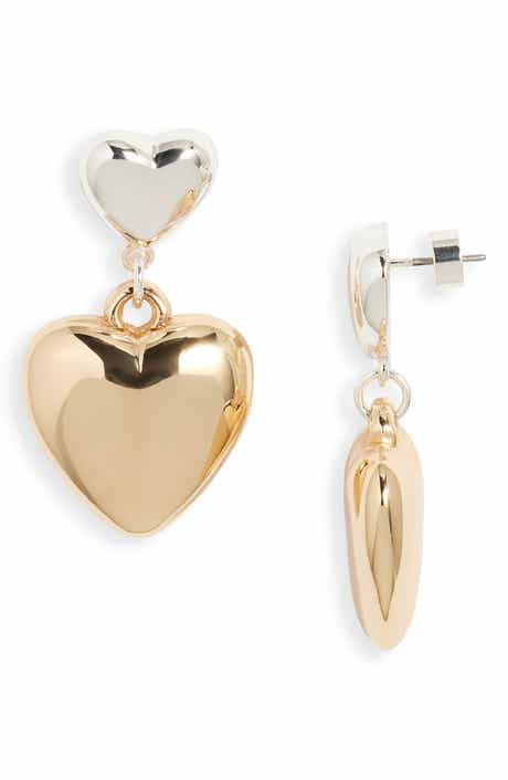Nordstrom Puffy Heart Drop Earrings