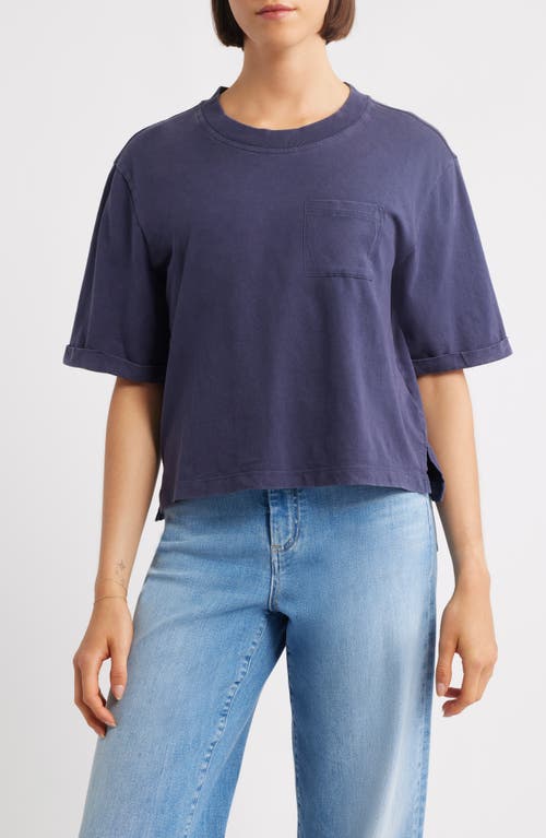 City Blues Coram Crop Oversize T-shirt In Blue
