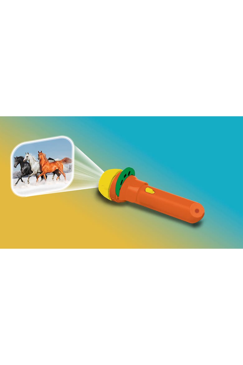 Horse Flashlight and Projector with 24 Horse Images, Alternate, color, Multicolored