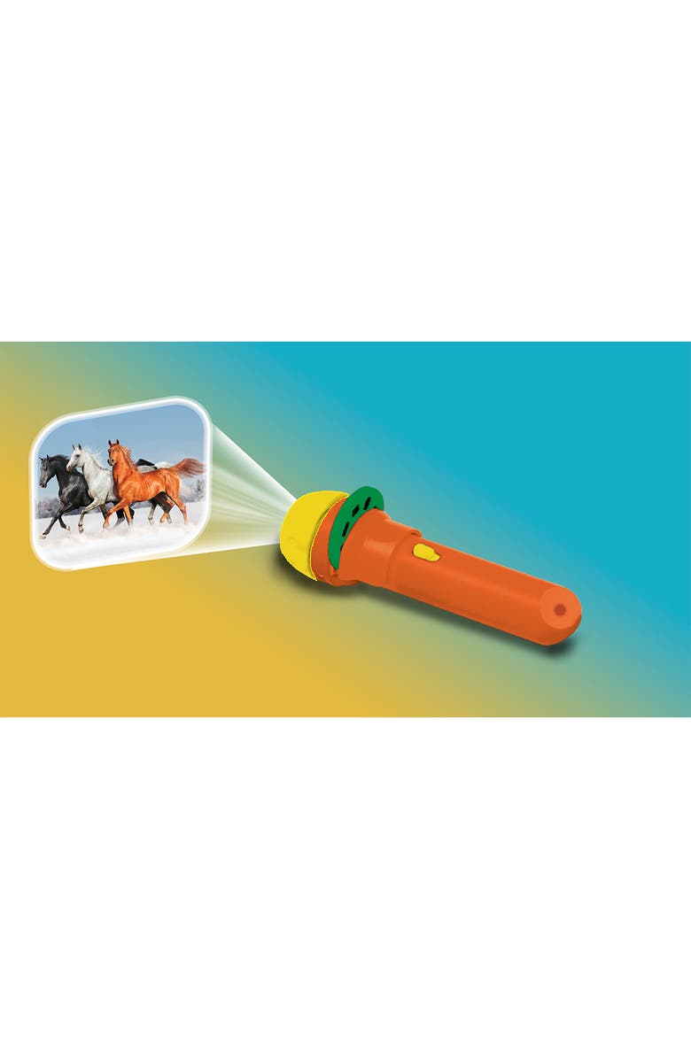 Brainstorm Toys Horse Flashlight and Projector with 24 Horse Images, Alternate, color, Multicolored