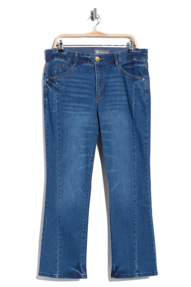 Twisted Seam Barely Bootcut Jeans, Alternate, color, MID WASH
