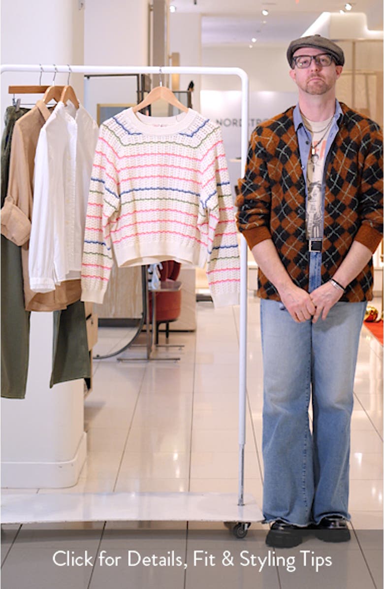 Mina Cotton Pointelle Sweater, sales video thumbnail