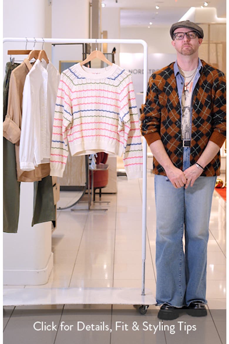 Mina Cotton Pointelle Sweater video