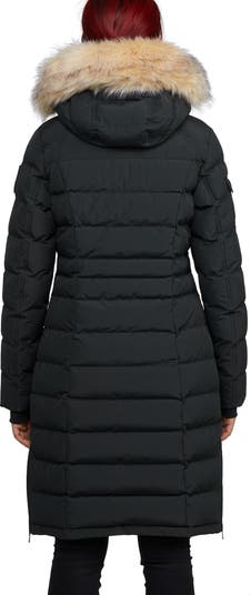 Pajar Venice Long Puffer with Removable Faux Fur Trim
