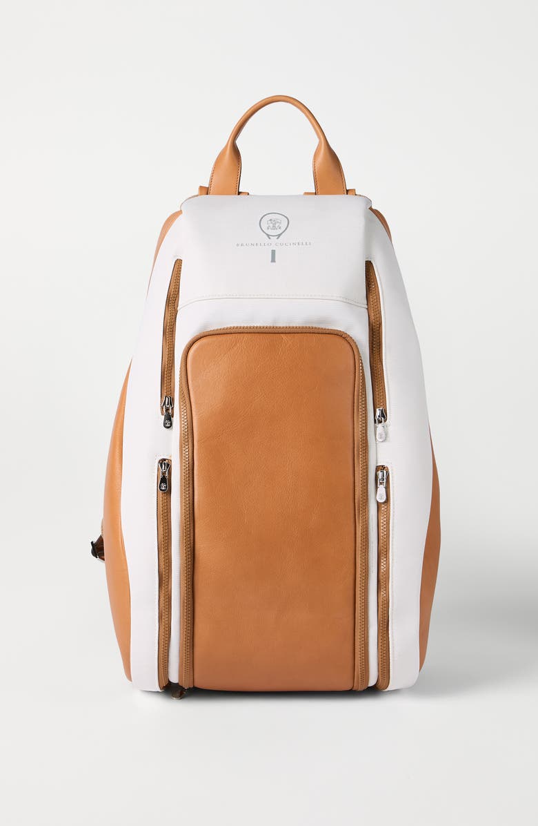Brunello Cucinelli Padel backpack, Alternate, color, Natural