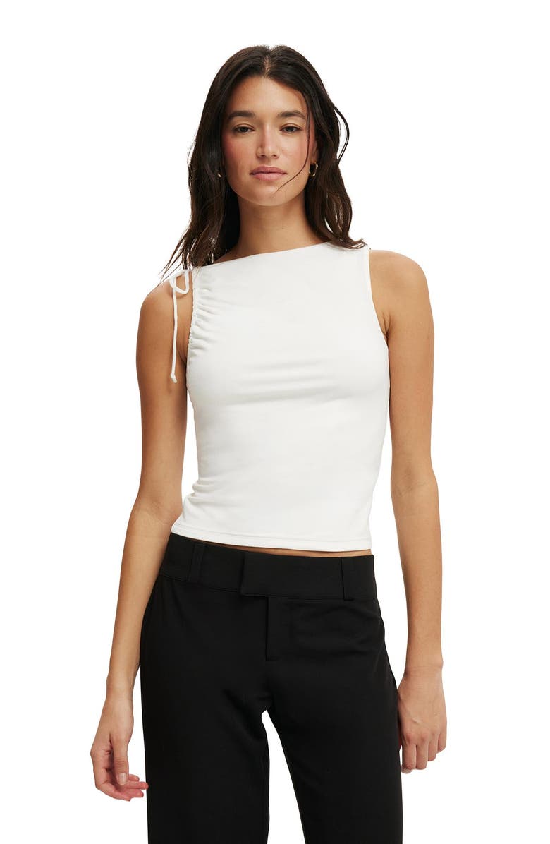 Cotton On Women's Nikki Gathered Tank, Main, color, 