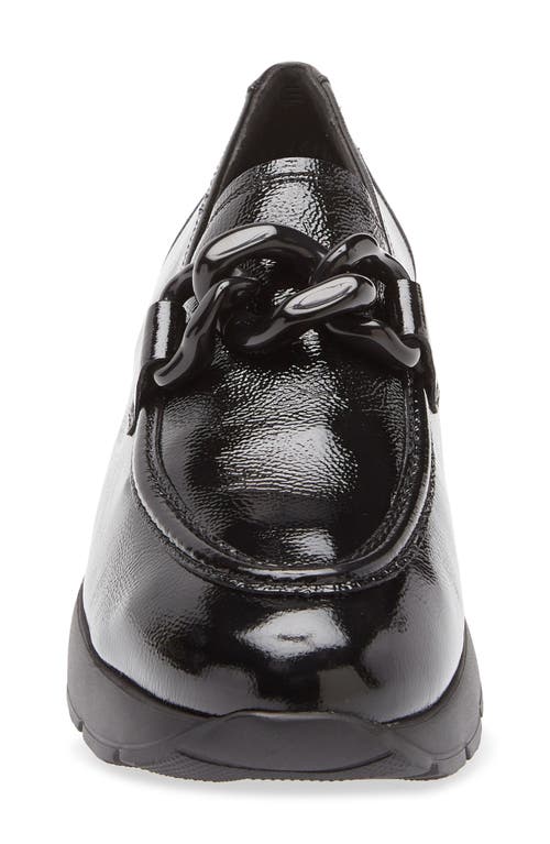 Paul Green Cleo Wedge Loafer In Black