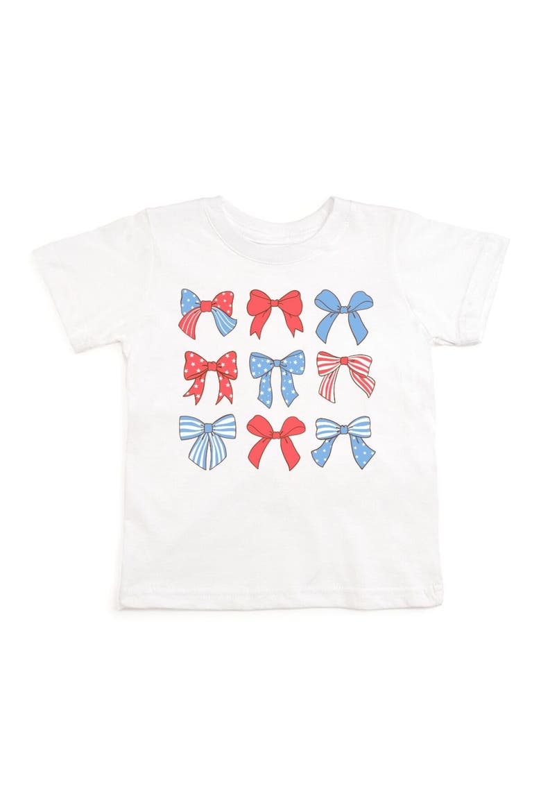 Patriotic Cutie Short Sleeve T-Shirt, Main, color, White