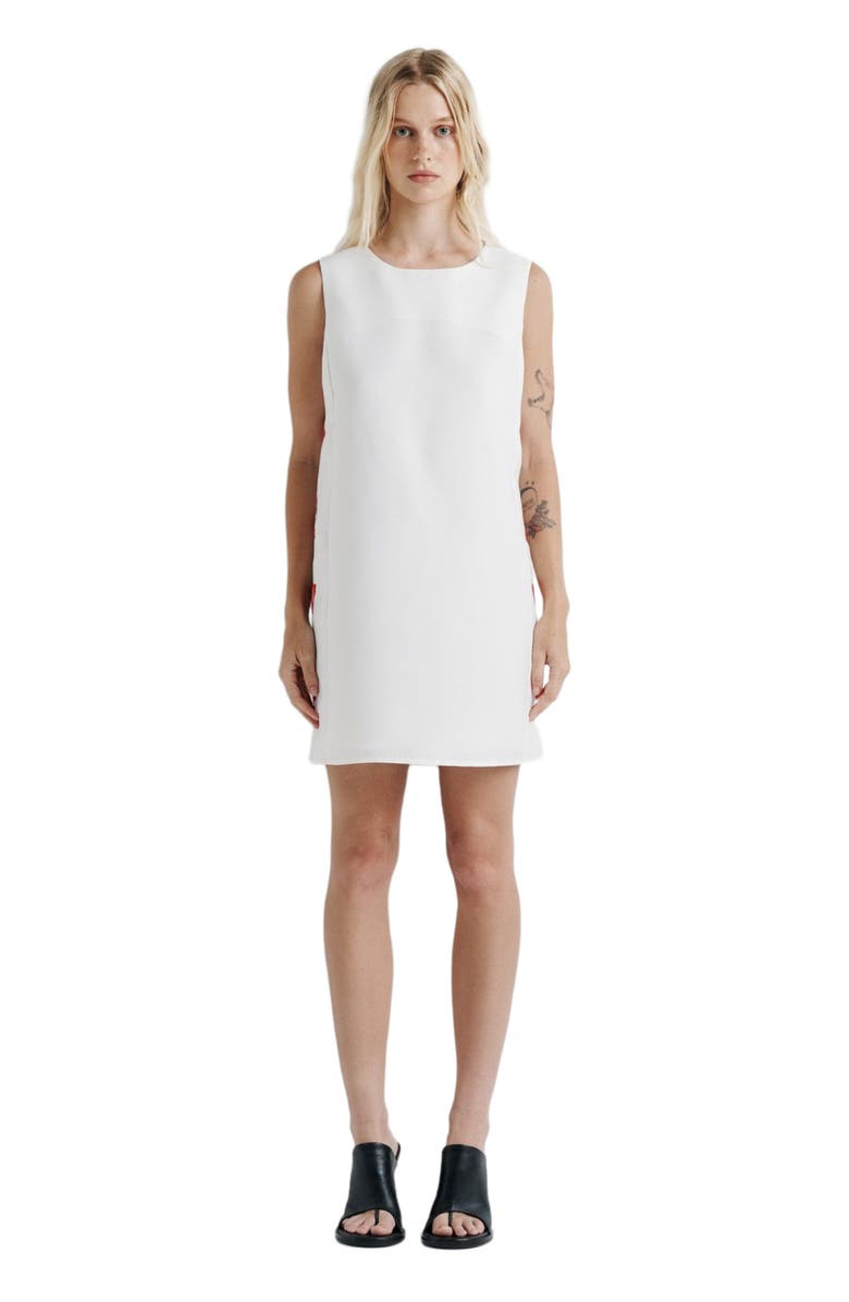 Romy Cherry Lips Shift Dress, Main, color, White, Lips
