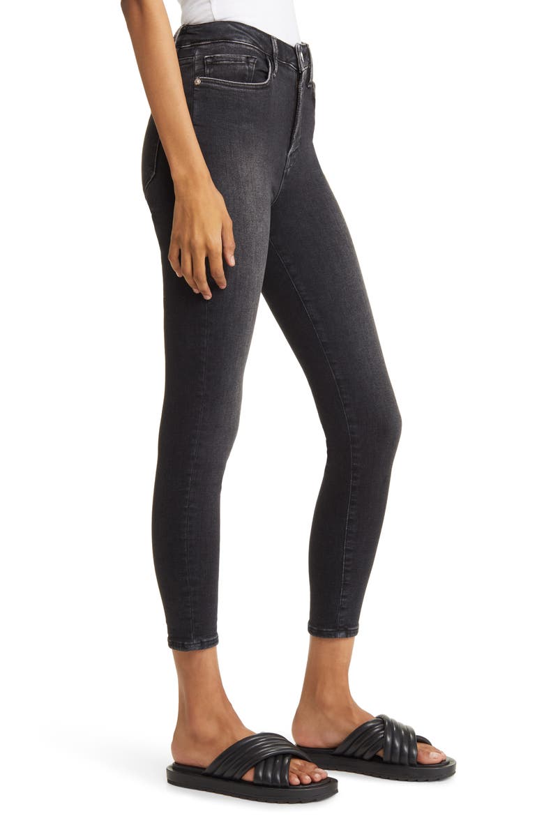 Le One High Waist Crop Skinny Jeans, Alternate, color, LARCHWOOD