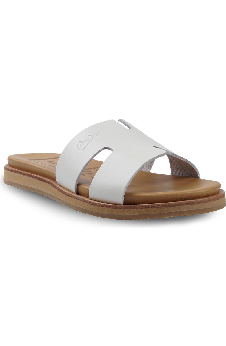 Candie's Mikela Slide Sandal, Main, color, White