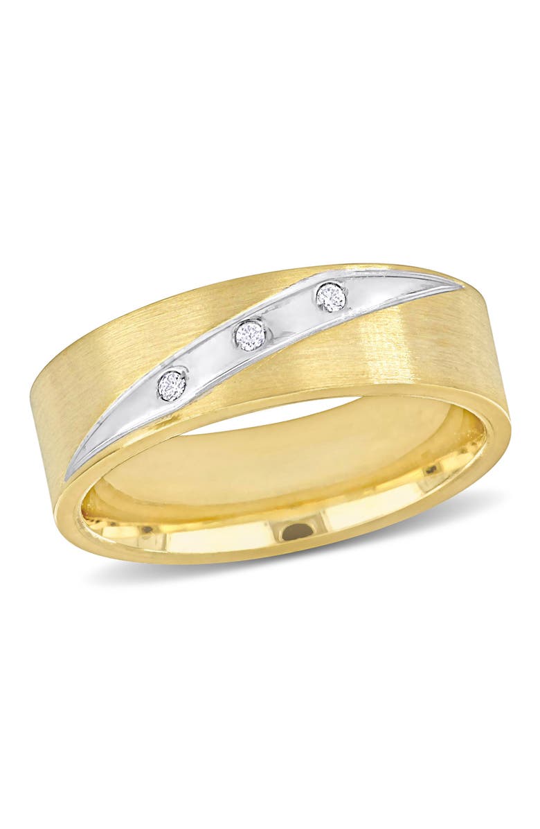 Julianna B. 6mm Brushed Finish Wedding Band 14k Two-Tone, Main, color, 