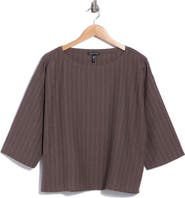 Eileen Fisher Bateau Neck Boxy Top